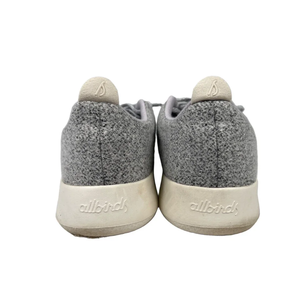Allbirds Women's Gray ZQ Merino Wool Lace Up Runner Sneakers - 11